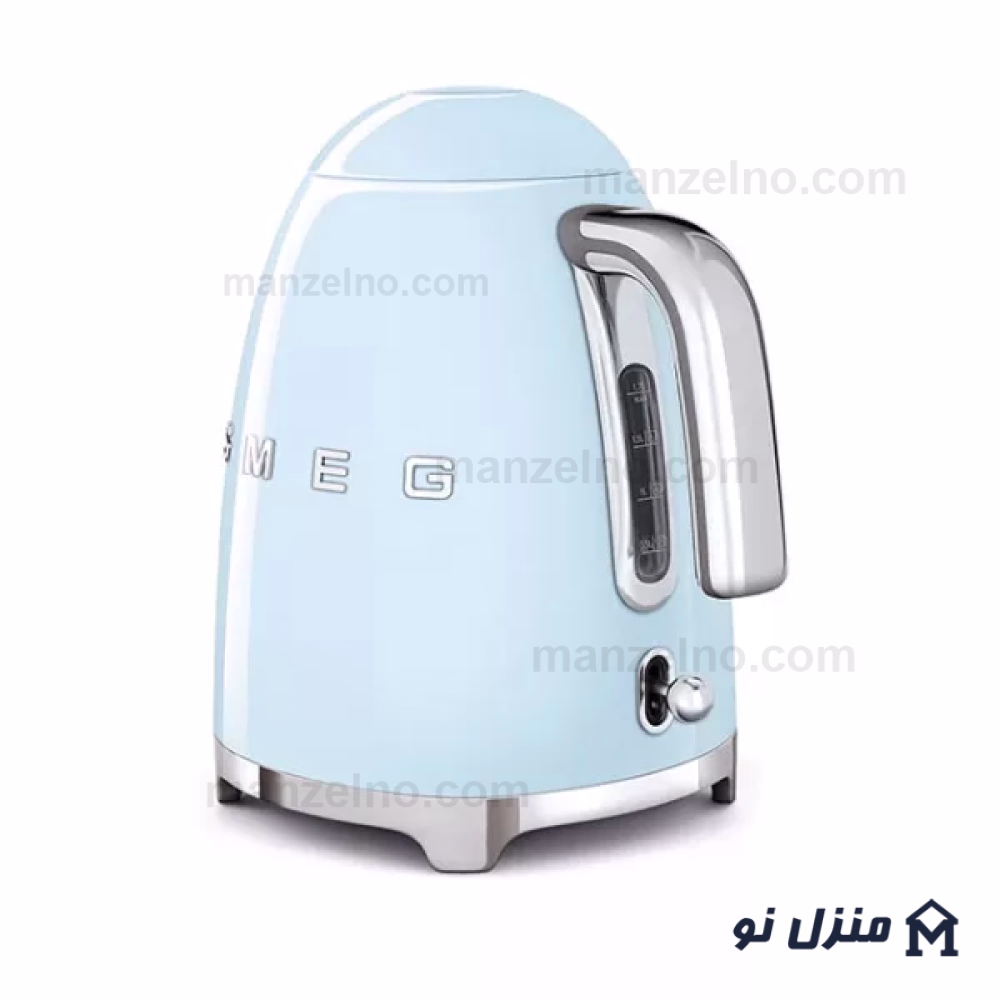  محصول 2 تصویر شماره کتری برقی اسمگ رنگ آبی پاستیلی مدل KLF03PB 