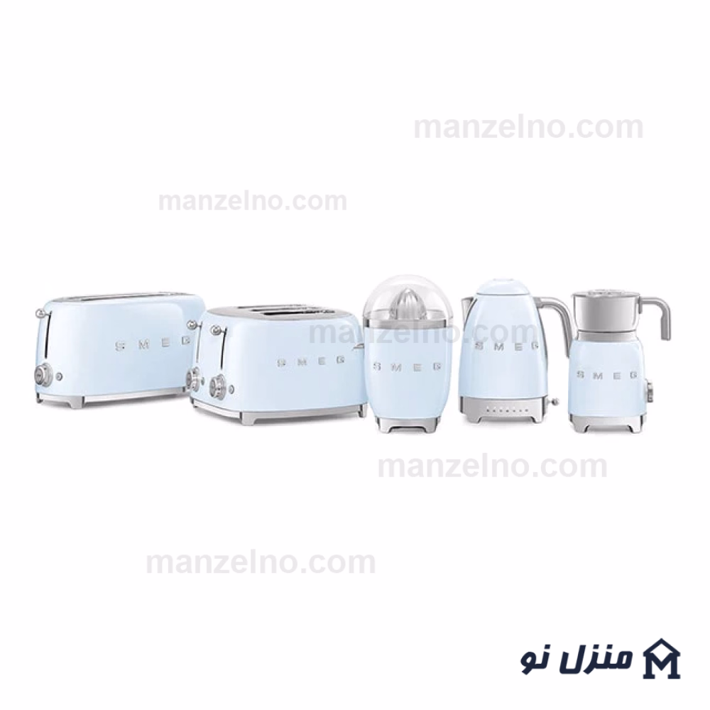  محصول 3 تصویر شماره کتری برقی درجه دار اسمگ رنگ آبی پاستیلی مدل KLF04PB 