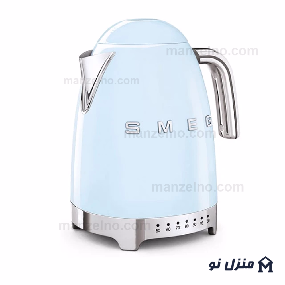  محصول 1 تصویر شماره کتری برقی درجه دار اسمگ رنگ آبی پاستیلی مدل KLF04PB 