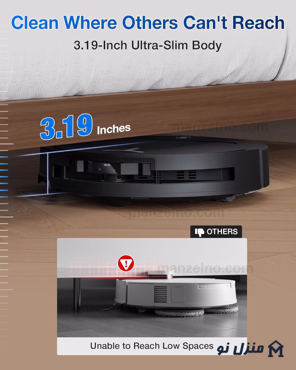  محصول 5 تصویر شماره جارو رباتیک اکووکس Ecovacs T50 Pro Omni 
