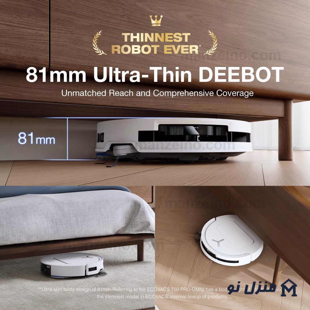  محصول 11 تصویر شماره جارو رباتیک اکووکس Ecovacs T50 Pro Omni 