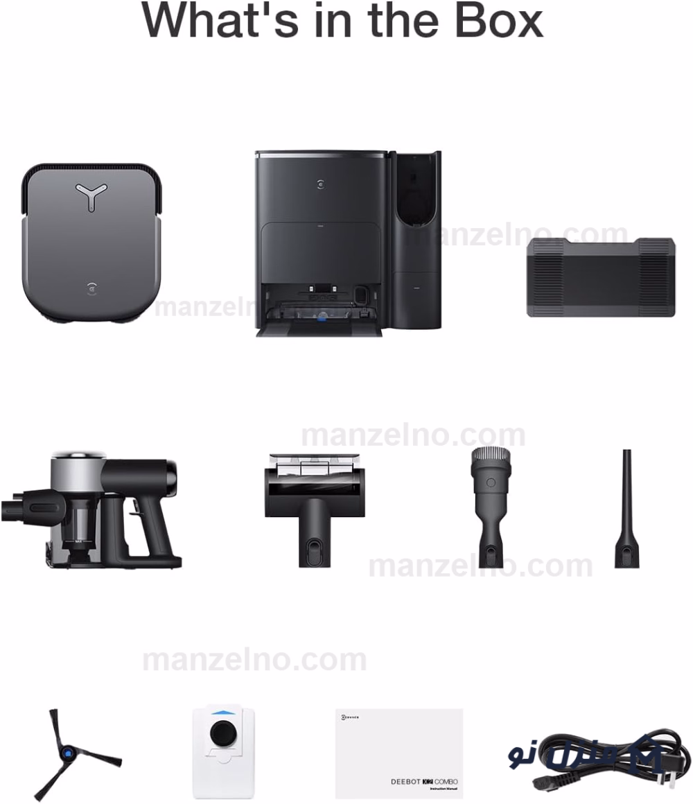  محصول 13 تصویر شماره جاروبرقی رباتیک اکووکس مدل Ecovacs X2 COMBO 