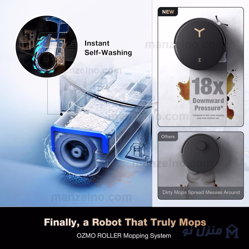  محصول 8 تصویر شماره جارو رباتیک اکووکس مدل ECOVACS X8 Pro Omni 