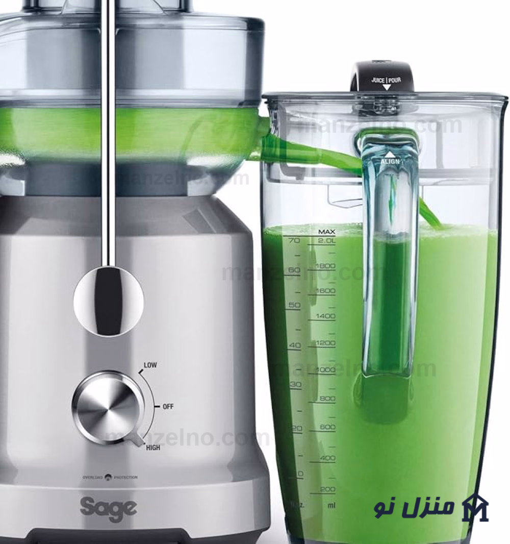  محصول 2 تصویر شماره آبمیوه گیری فوق حرفه ای پیشرفته برند سیج Sage BJE430SILUK 