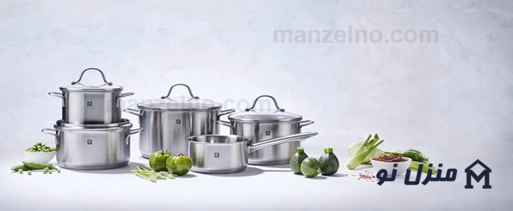  محصول 1 تصویر شماره سرویس قابلمه استیل ۵ تکه ( ۹ پارچه ) برند زولینگ آلمان مدل Zwilling TrueFlow 