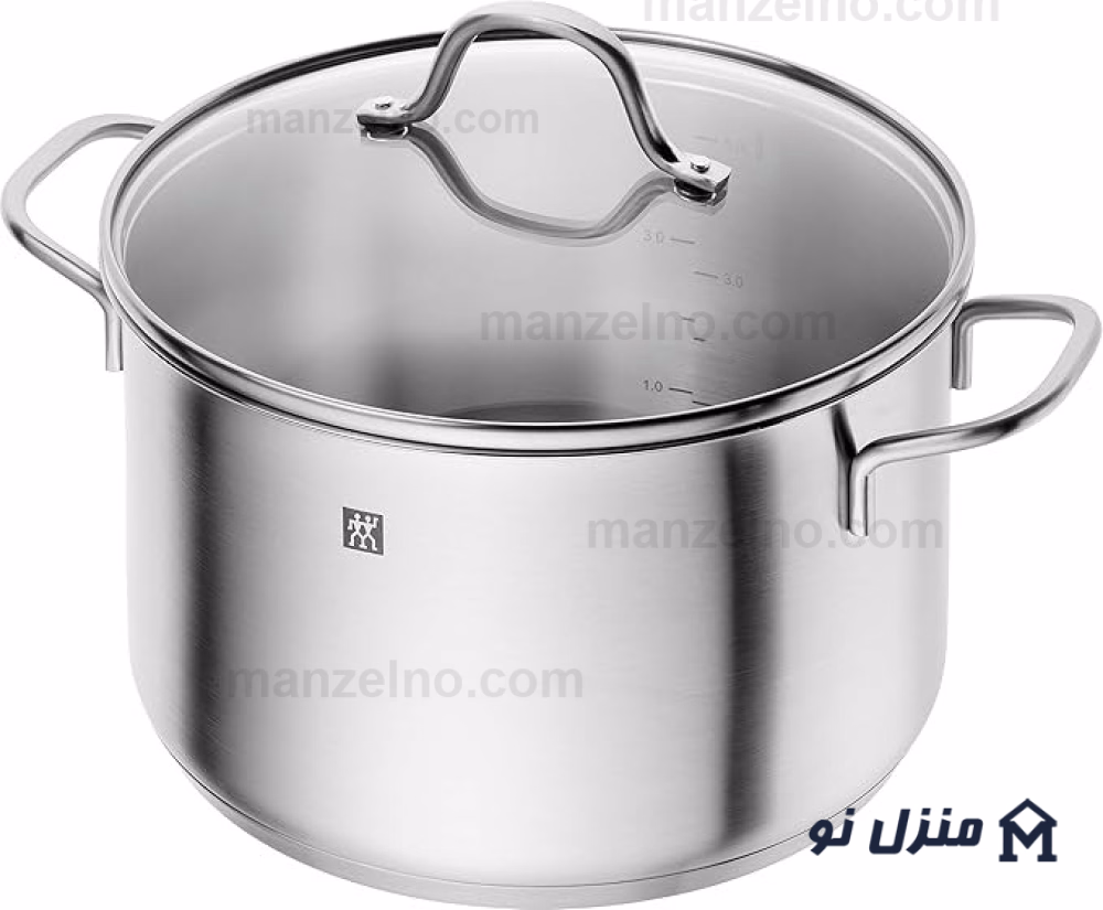  محصول 3 تصویر شماره سرویس قابلمه استیل ۵ تکه ( ۹ پارچه ) برند زولینگ آلمان مدل Zwilling TrueFlow 
