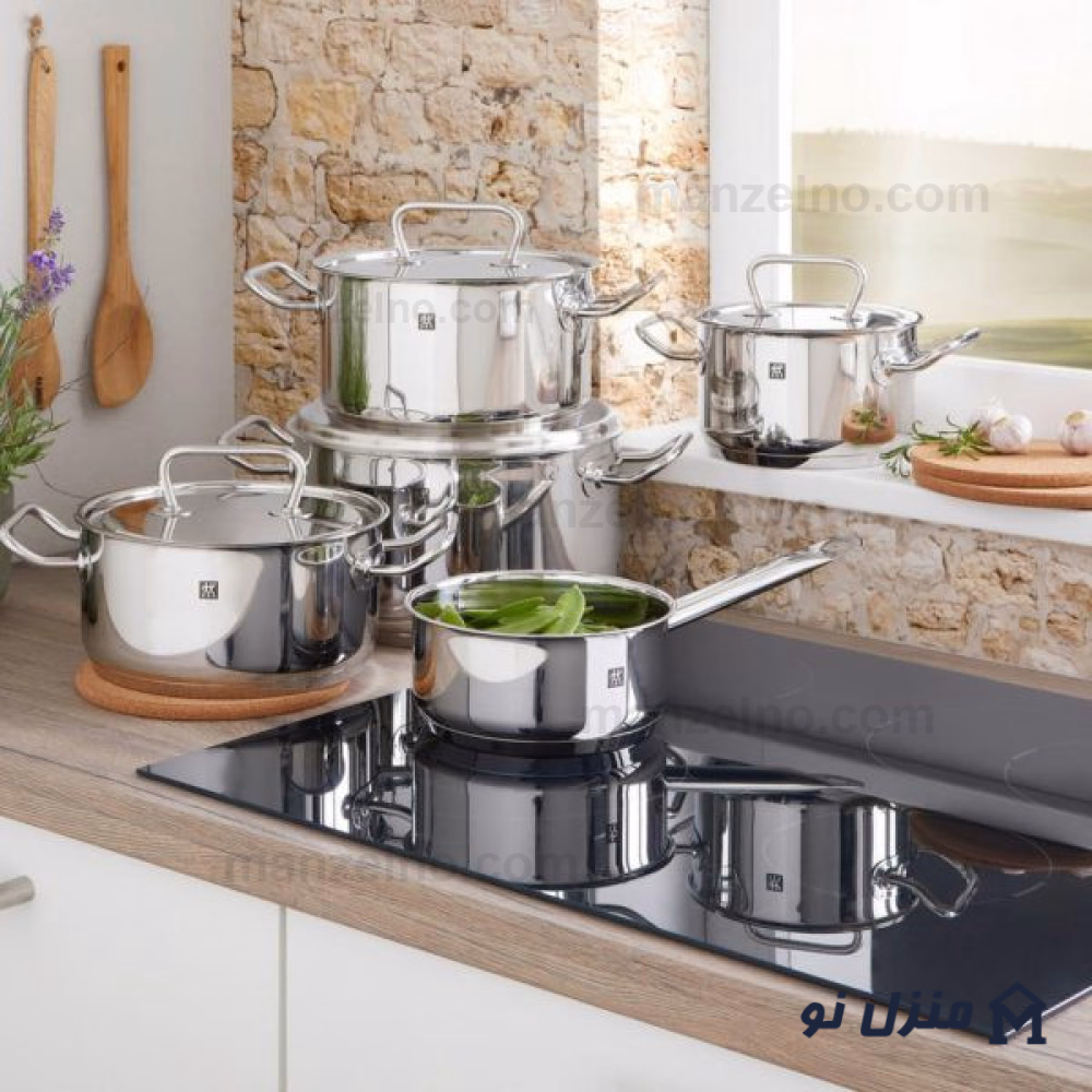  محصول 8 تصویر شماره سرویس قابلمه 9 پارچه استیل برند زولینگ مدل ZWILLING Twin Classic 