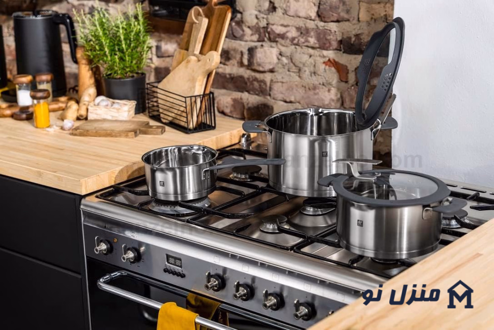  محصول 12 تصویر شماره سرویس قابلمه 5 پارچه زولینگ مدل Zwilling Simplify 