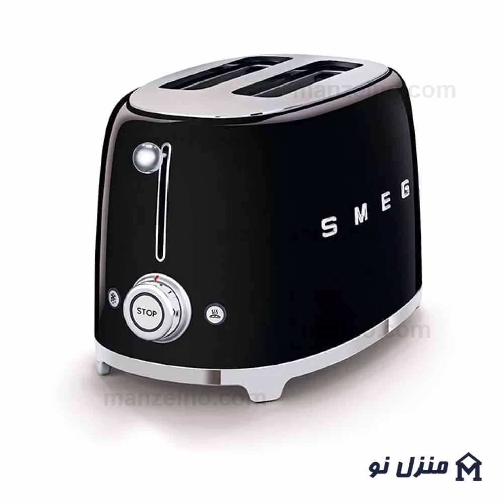  محصول 1 تصویر شماره توستر 2 اسلایس کوچک اسمگ رنگ مشکی مدل TSF01BL 