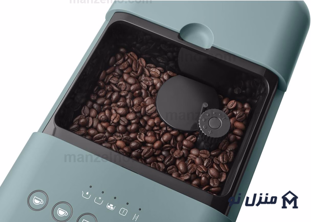  محصول 6 تصویر شماره اسپرسوساز اتوماتیک اسمگ رنگ سبز مات با مخزن شیر مدل smeg BCC13EGMUK 
