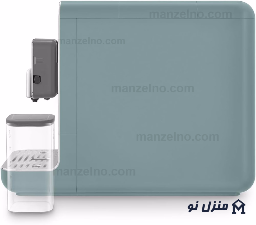  محصول 3 تصویر شماره اسپرسوساز اتوماتیک اسمگ رنگ سبز مات با مخزن شیر مدل smeg BCC13EGMUK 