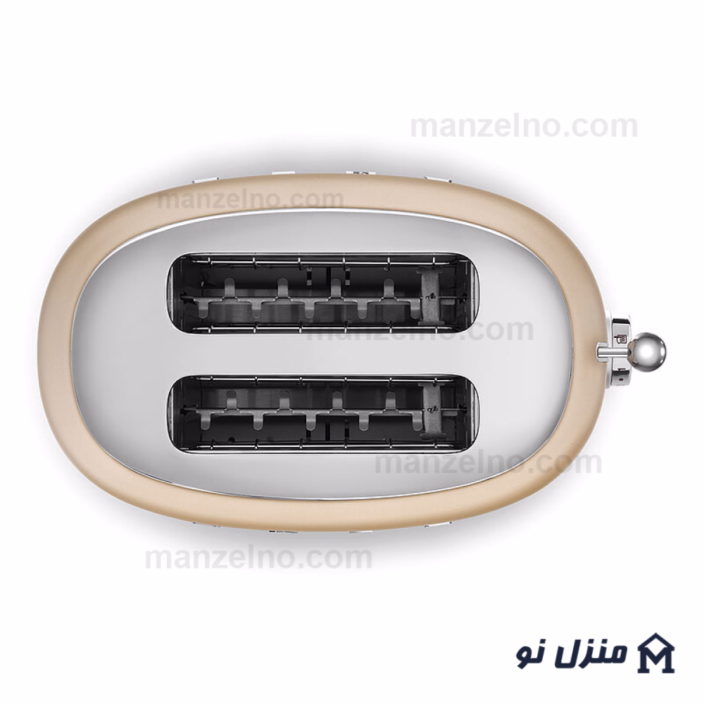  محصول 5 تصویر شماره توستر دو اسلایس اسمگ رنگ شامپاینی مات SMEG TSF01CHMUK 