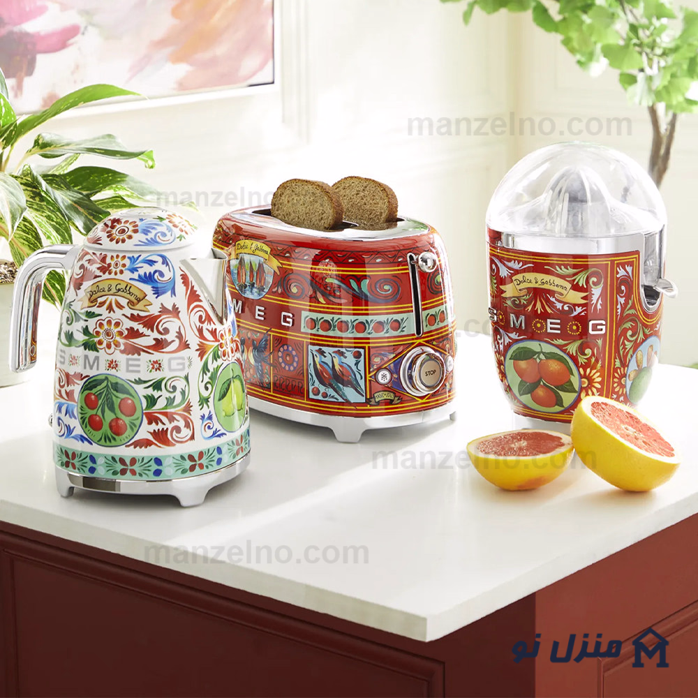  محصول 5 تصویر شماره توستر 2 اسلایس کوچک اسمگ طرح دولچه و گابانا مدل TSF01DG 