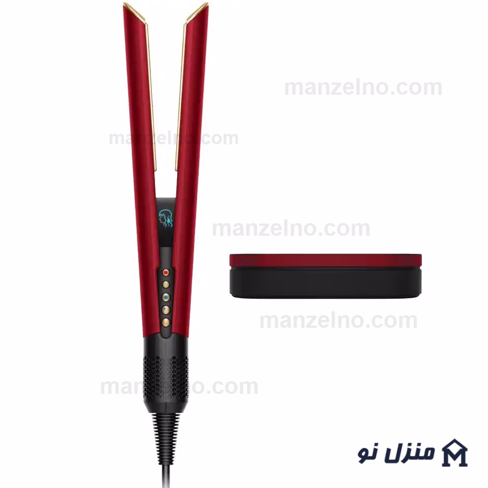  محصول 1 تصویر شماره اتو مو سشوار دایسون مدل Dyson Airstrait HT01 Ceramic Red Velvet/Gold 