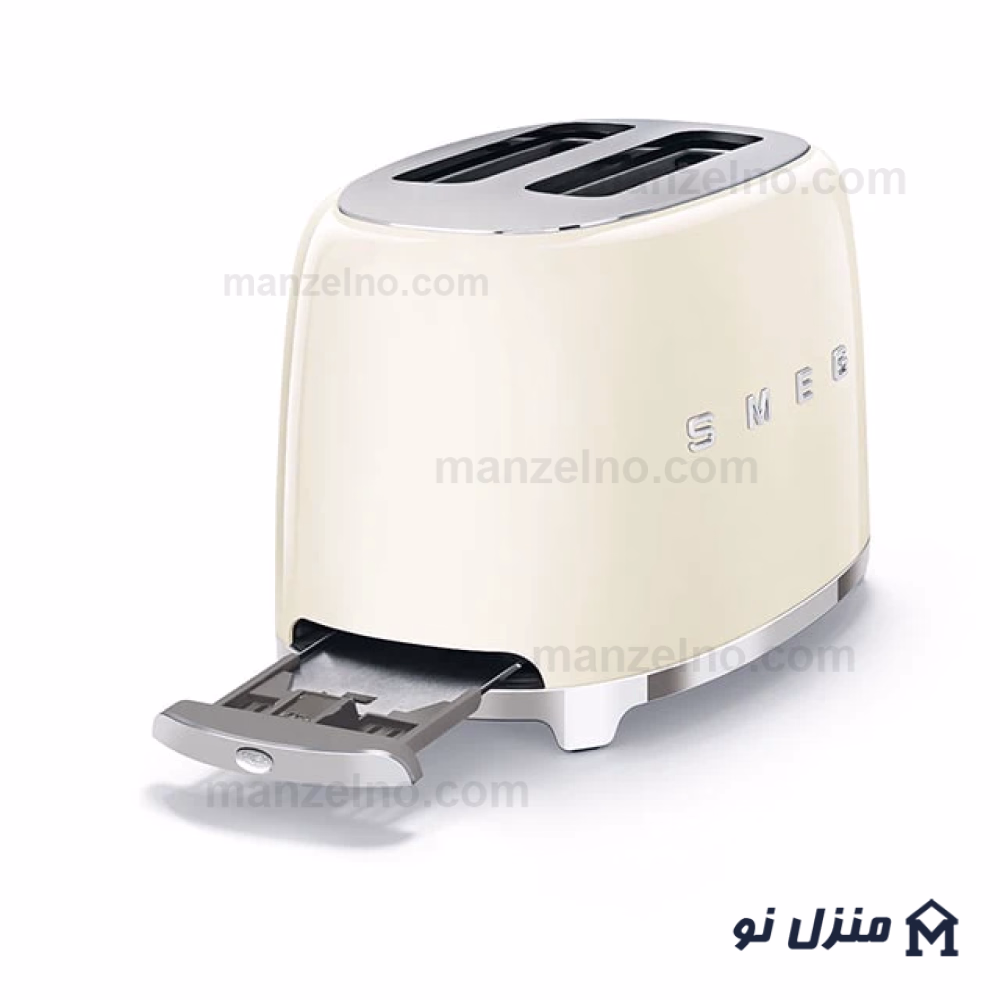  محصول 2 تصویر شماره توستر 2 اسلایس کوچک اسمگ رنگ کرم مدل TSF01CR 