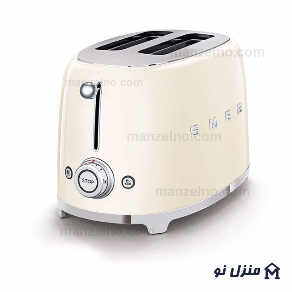  محصول 1 تصویر شماره توستر 2 اسلایس کوچک اسمگ رنگ کرم مدل TSF01CR 