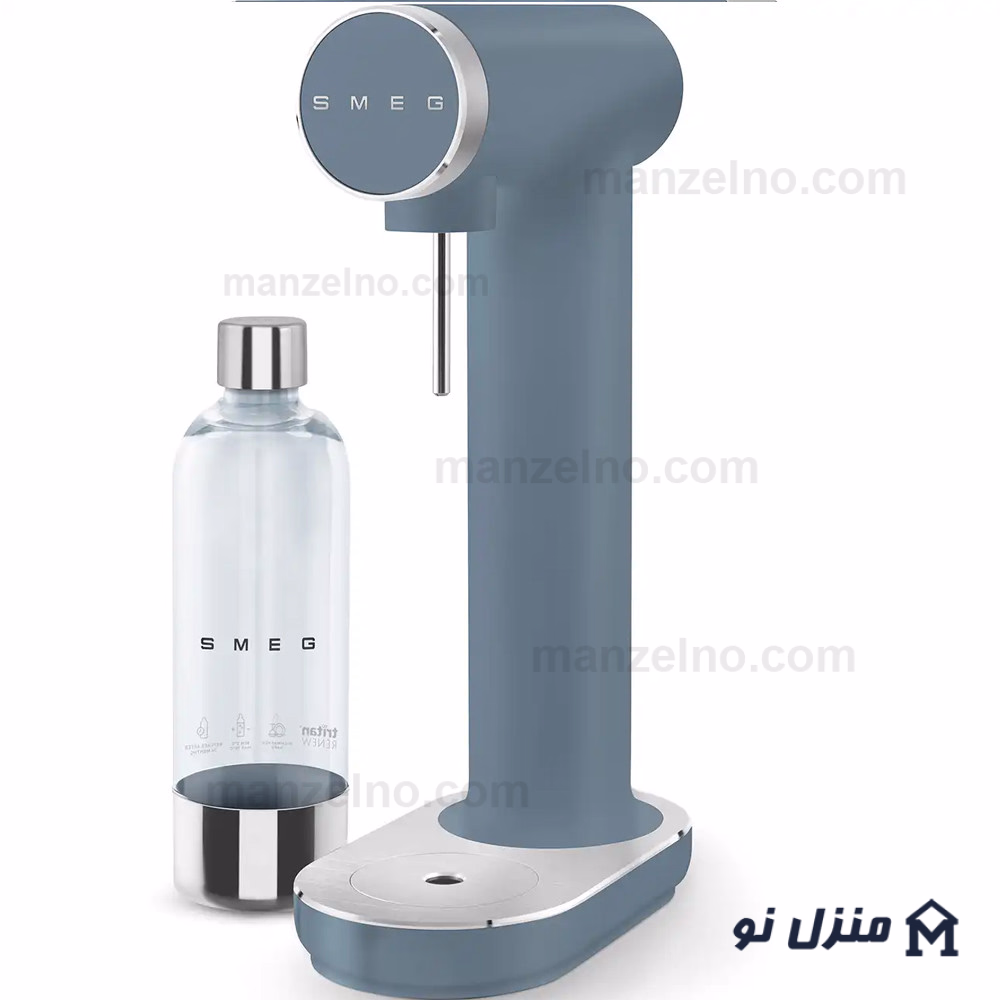  محصول 3 تصویر شماره سودا ساز اسمگ رنگ آبی مات SMEG Storm Blue 