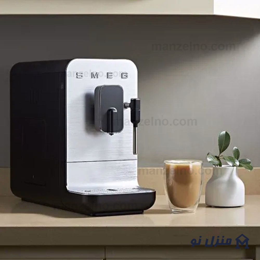  محصول 7 تصویر شماره اسپرسوساز اتوماتیک اسمگ رنگ مشکی مات با نازل بخار مدل BCC12 