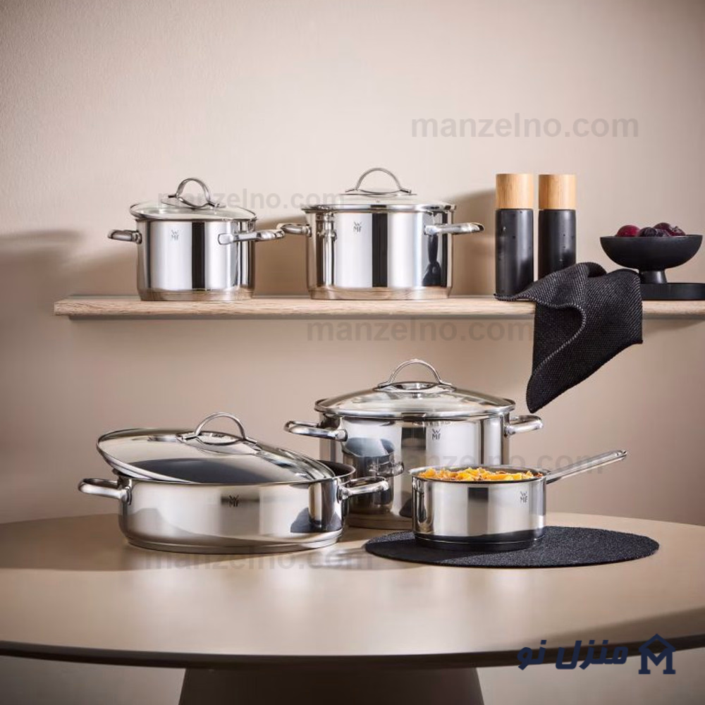  محصول 2 تصویر شماره سرویس پخت و پز 9 پارچه دبلیو ام اف با تابه مدل WMF Provence Plus 