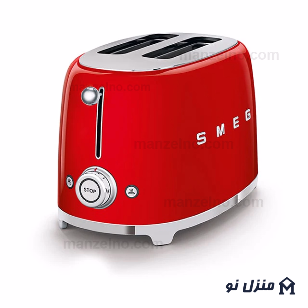  محصول 1 تصویر شماره توستر 2 اسلایس کوچک اسمگ رنگ قرمز مدل TSF01RD 