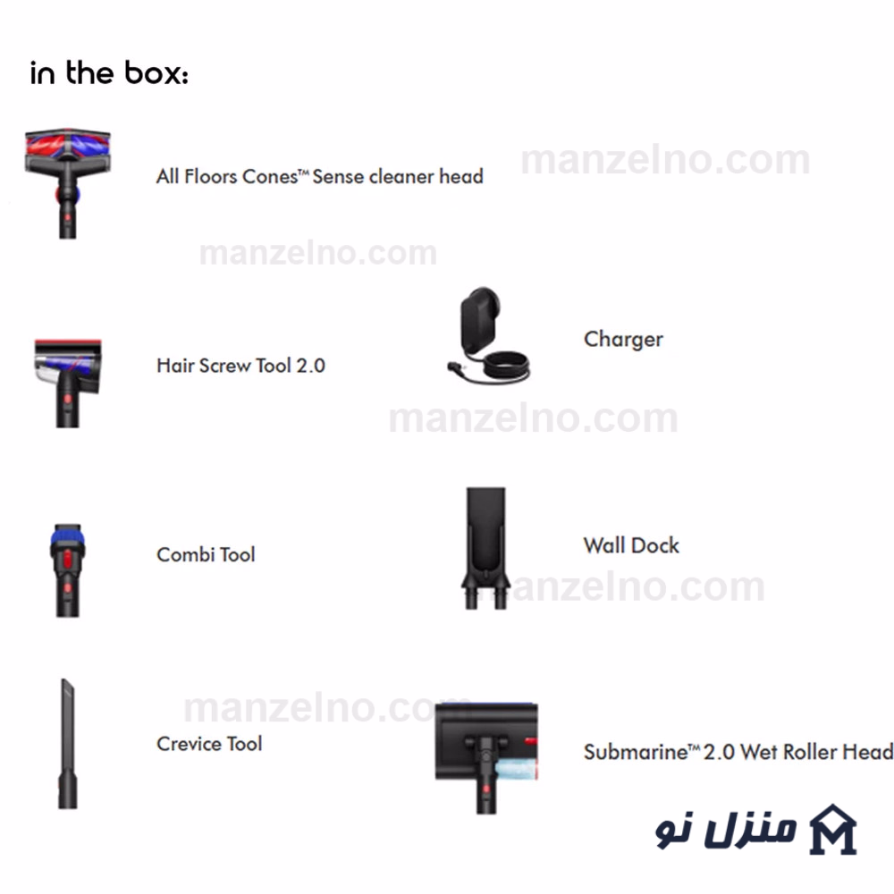  محصول 2 تصویر شماره جاروشارژی v16 دایسون dyson V16 Piston Animal Submarine 
