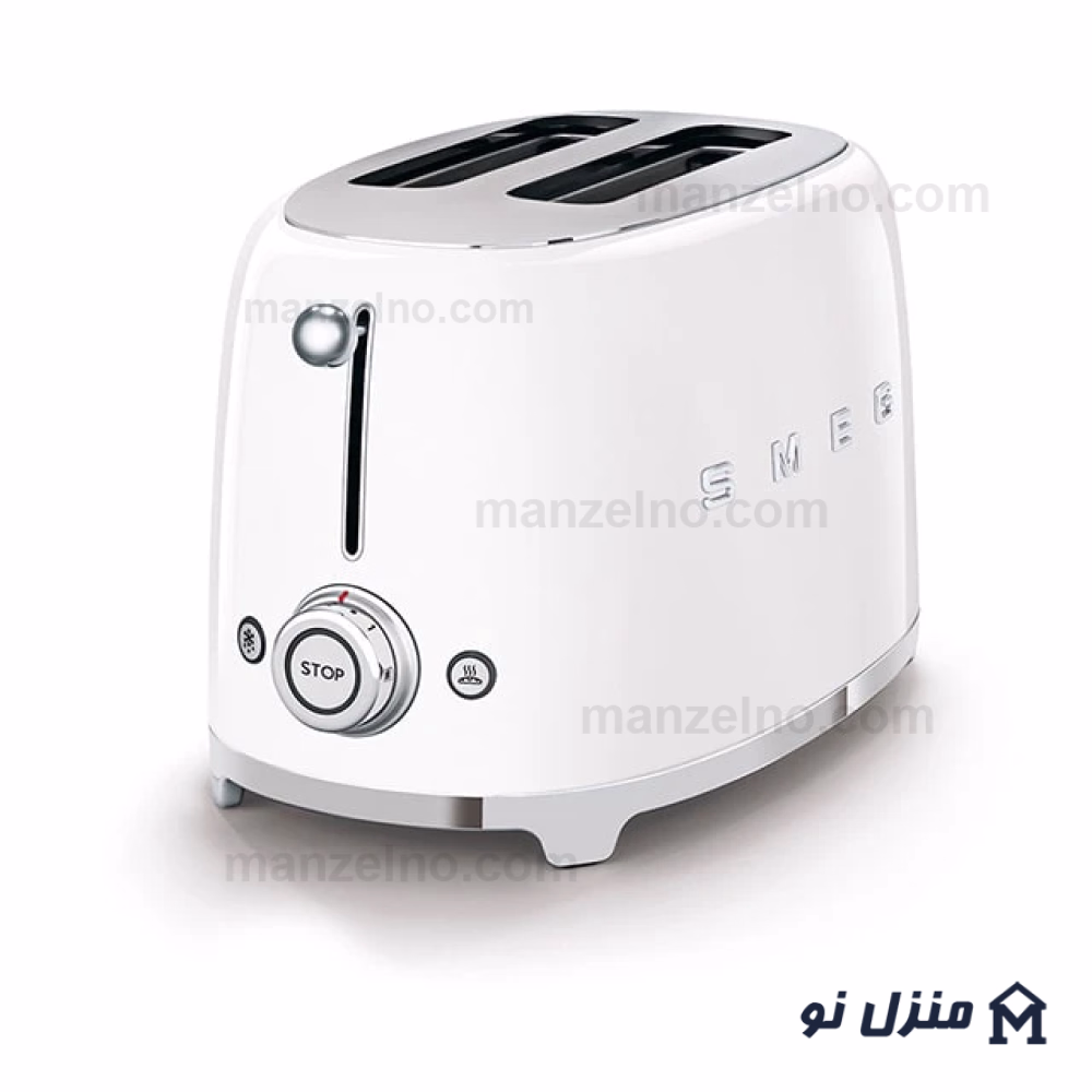  محصول 1 تصویر شماره توستر 2 اسلایس کوچک اسمگ رنگ سفید مدل TSF01WH 