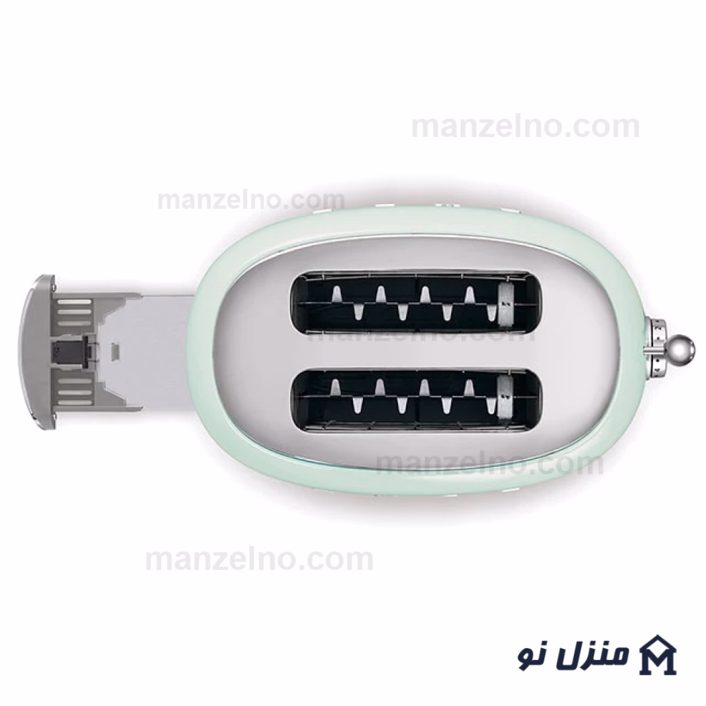  محصول 1 تصویر شماره توستر 2 اسلایس کوچک اسمگ رنگ سبز پاستیلی مدل TSF01PG 