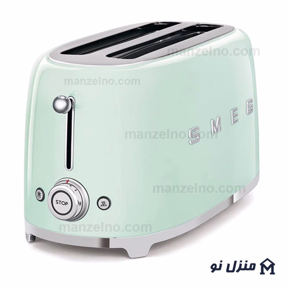  محصول 1 تصویر شماره توستر 2 اسلایس بزرگ اسمگ رنگ سبز پاستیلی مدل TSF02PG 