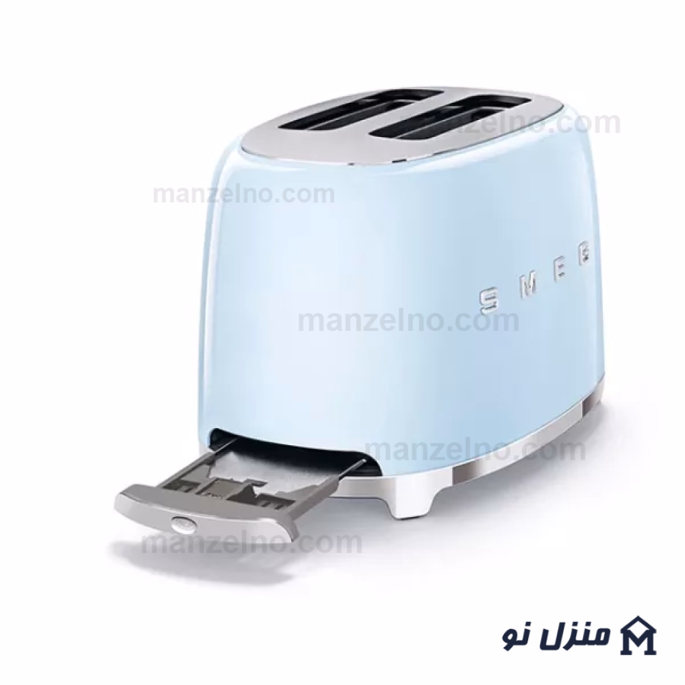  محصول 2 تصویر شماره توستر 2 اسلایس کوچک اسمگ رنگ آبی پاستیلی مدل TSF01 