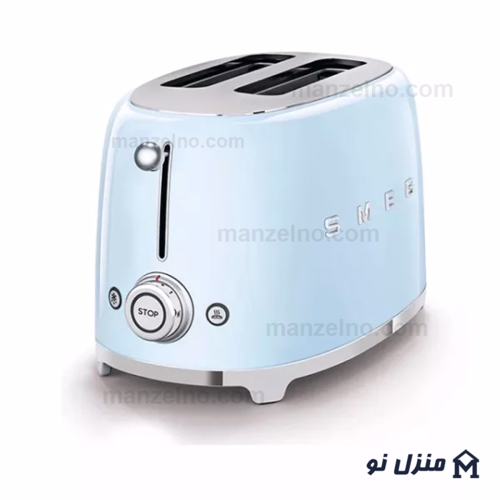  محصول 1 تصویر شماره توستر 2 اسلایس کوچک اسمگ رنگ آبی پاستیلی مدل TSF01 