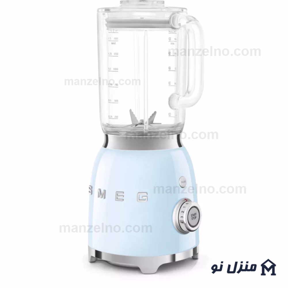  محصول 1 تصویر شماره مخلوط کن اسمگ رنگ آبی پاستیلی مدل BLF03PB 