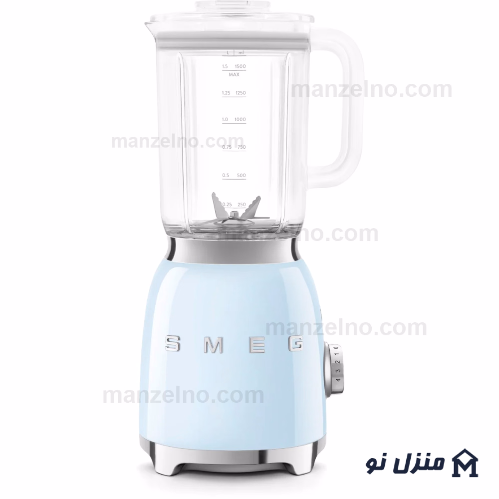  محصول 4 تصویر شماره مخلوط کن اسمگ رنگ آبی پاستیلی مدل BLF03PB 