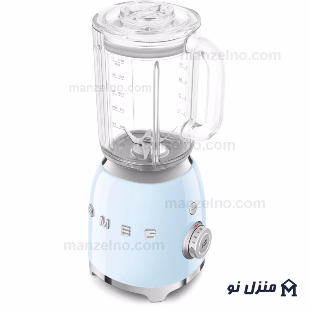  محصول 2 تصویر شماره مخلوط کن اسمگ رنگ آبی پاستیلی مدل BLF03PB 