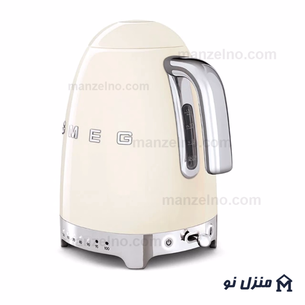  محصول 2 تصویر شماره کتری برقی درجه دار اسمگ رنگ کرم مدل KLF04CR 