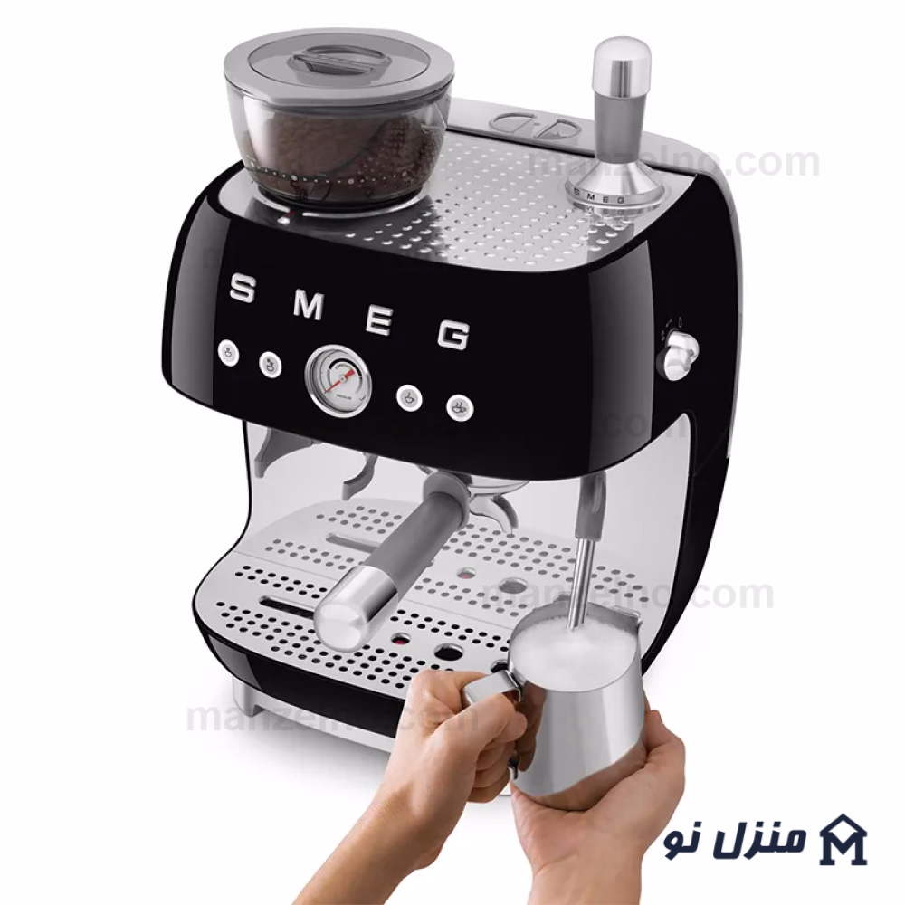  محصول 4 تصویر شماره اسپرسوساز آسیابدار اسمگ رنگ مشکی مدل EGF03BL 