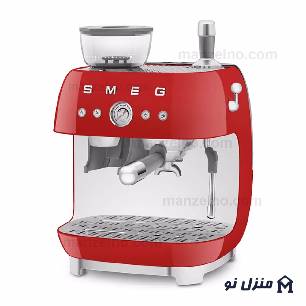  محصول 2 تصویر شماره اسپرسوساز آسیابدار اسمگ رنگ قرمز مدل EGF03RD 