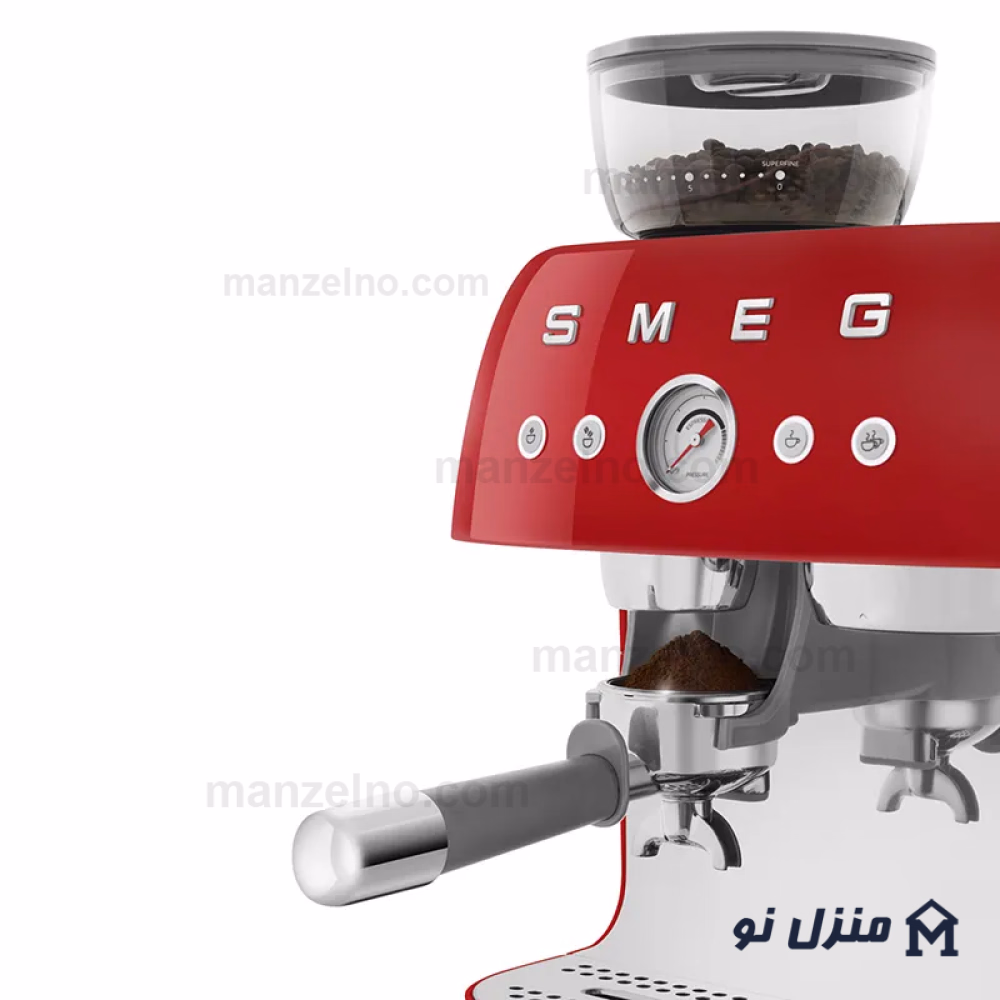  محصول 5 تصویر شماره اسپرسوساز آسیابدار اسمگ رنگ قرمز مدل EGF03RD 