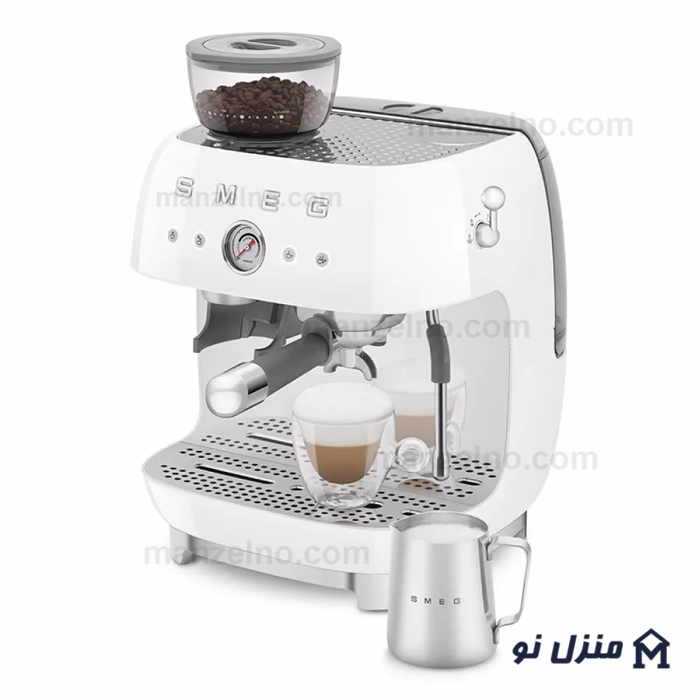  محصول 6 تصویر شماره اسپرسوساز آسیابدار اسمگ رنگ سفید مدل EGF03WH 