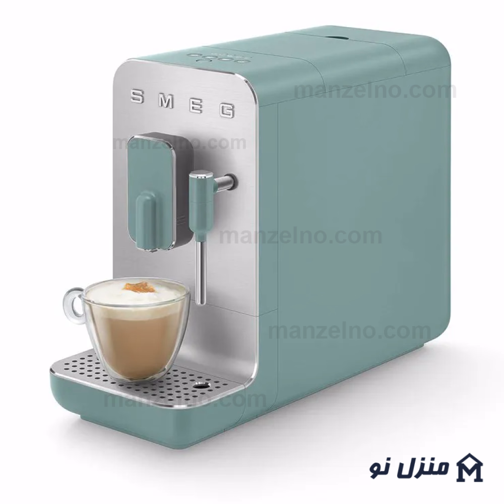  محصول 2 تصویر شماره اسپرسوساز اتوماتیک اسمگ رنگ سبز مات با نازل بخار مدل BCC12EGM 