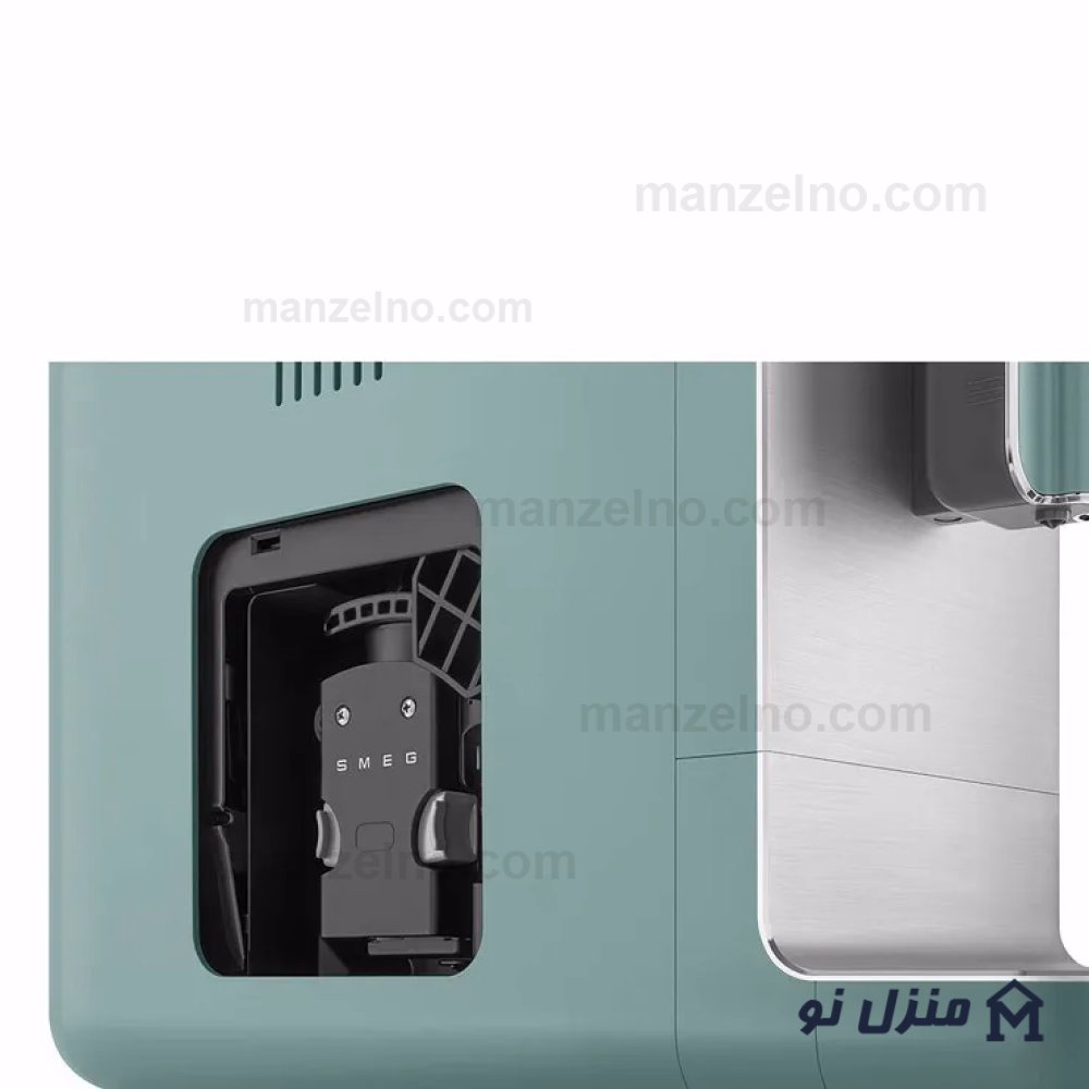  محصول 12 تصویر شماره اسپرسوساز اتوماتیک اسمگ رنگ سبز مات با نازل بخار مدل BCC12EGM 