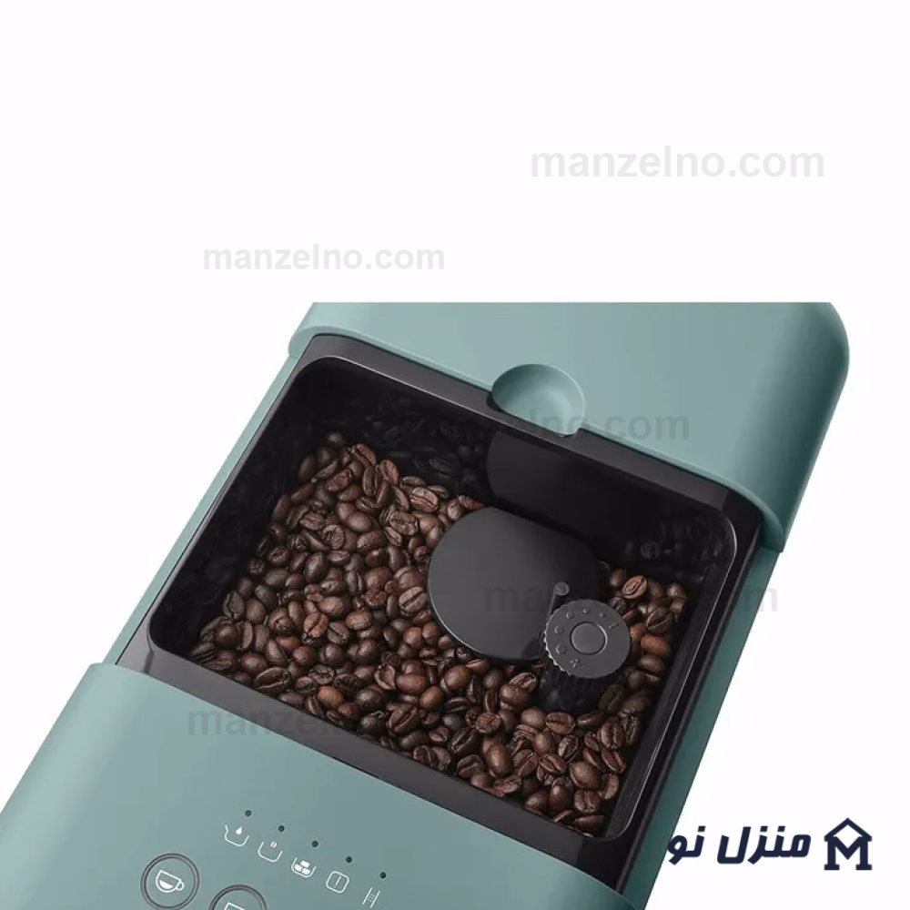  محصول 7 تصویر شماره اسپرسوساز اتوماتیک اسمگ رنگ سبز مات با نازل بخار مدل BCC12EGM 
