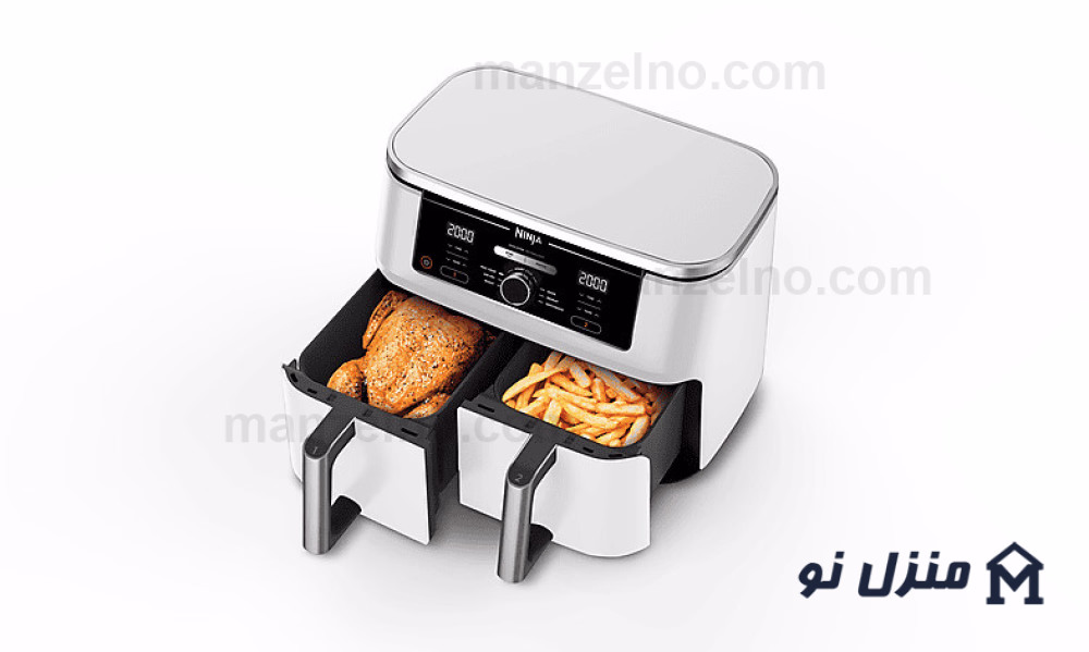  محصول 4 تصویر شماره سرخ کن بدون روغن دوقلو  نینجا مدل AF400 