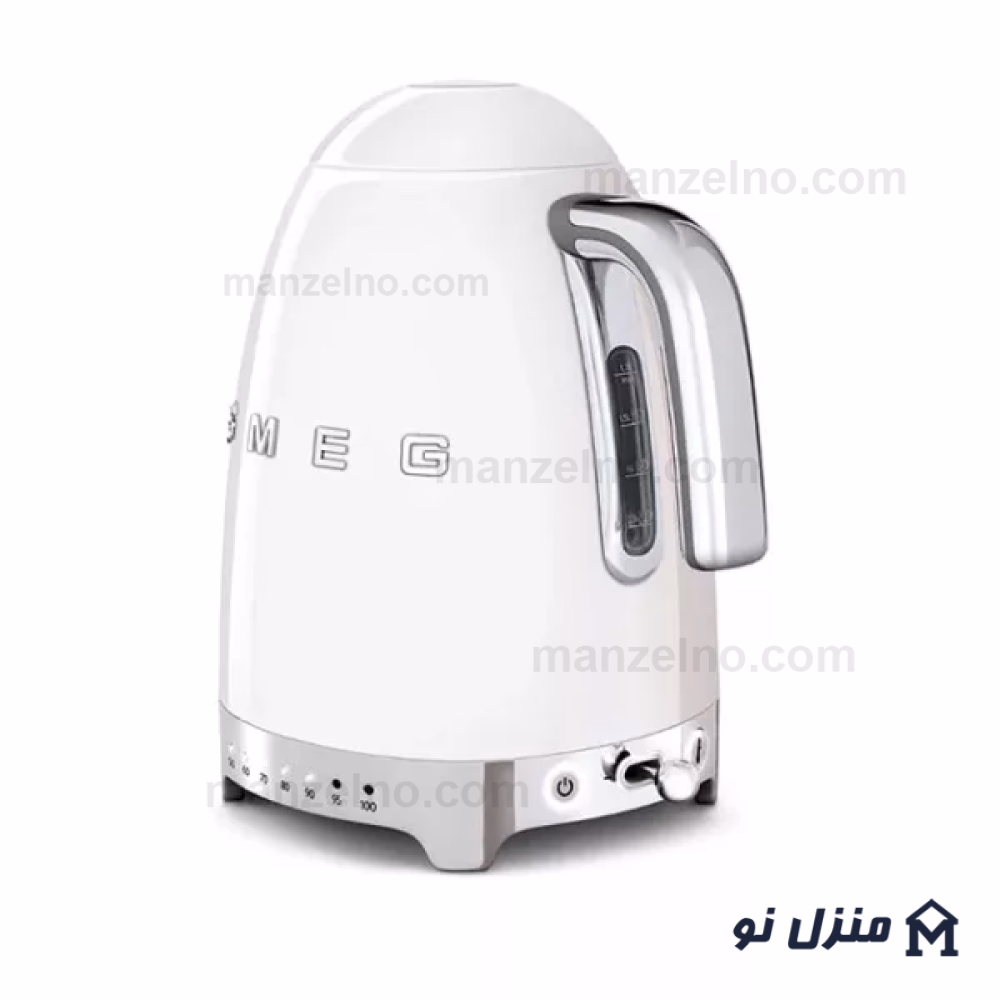  محصول 2 تصویر شماره کتری برقی درجه دار اسمگ رنگ سفید مدل KLF04WH 