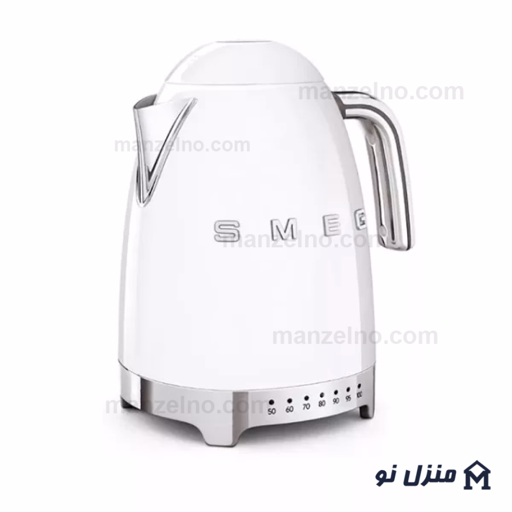  محصول 1 تصویر شماره کتری برقی درجه دار اسمگ رنگ سفید مدل KLF04WH 